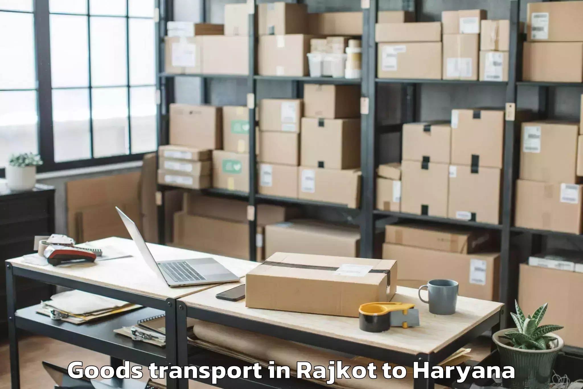 Hassle-Free Rajkot to Bawani Khera Goods Transport